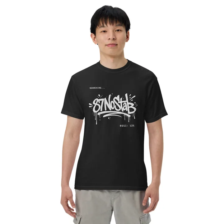 Analog Soul Scanline Tee — Unisex Garment-Dyed Heavyweight T-Shirt